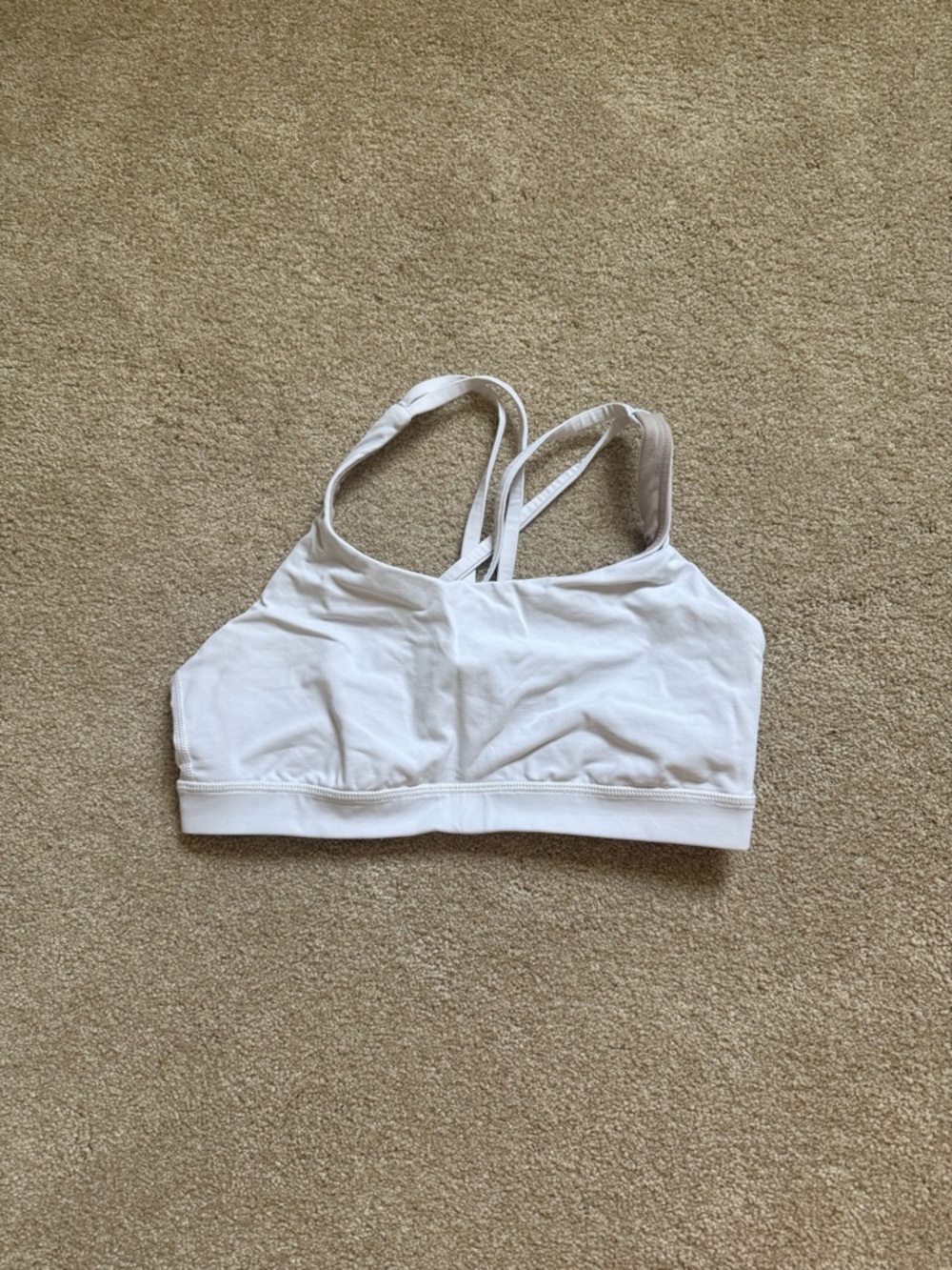 lululemon athletica White Double-Strap Sports Bra